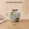 thumbnail image 7 of Speckled Stone Ceramic Rustic Vase, 6.1" Farmhouse Decorative Vase for Flowers, Centerpieces, Shelf, Table & Home Decor, NOVATRAX, 7 of 7