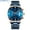 Blue, variant on New CRRJU Top Brand Men Watches Men's Full Steel Mesh Band Waterproof Casual Quartz Clock Male Wrist Watch Relogio Masculino
