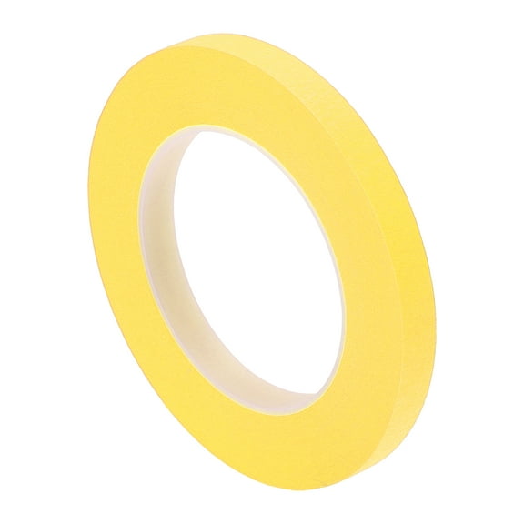 Unique Bargains Painters Tape Easy Removal 5500x1.2x0.01cm/60.15 Yards x 0.47 Inches x 140um Masking Master Tape Yellow
