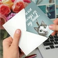 thumbnail image 4 of 1 Funny Miss You Card with Envelope - Cat-Sent Greetings C6112GMYG, 4 of 6