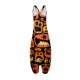 thumbnail image 4 of Women's Casual Bohemian Halloween Print Loose Large Size Casual Sleeveless Strappy Jumpsuit, 4 of 4