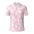 thumbnail image 2 of Daiia Easter Cute Rabbit Pattern Men’s Polo Shirts,Solid Deck Shirt,Classic Fit, Breathable Cotton Polo for Casual and Sport Wear-XX-Large, 2 of 7