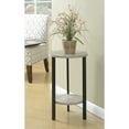 thumbnail image 3 of Convenience Concepts Graystone 24-inch 2 Tier Plant Stand, Faux Birch/Black, 3 of 9