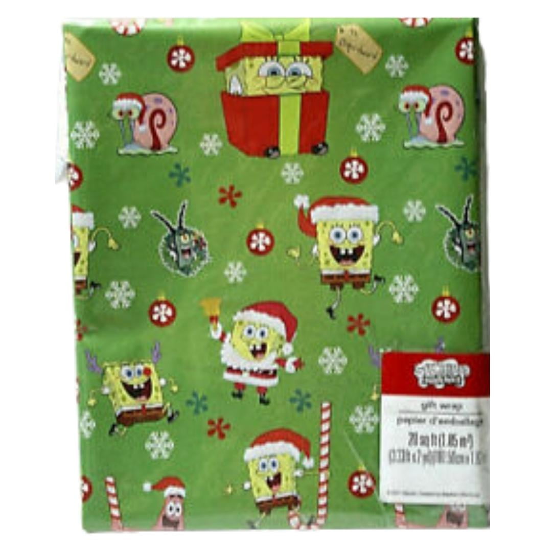 Spongebob Christmas Wrapping Paper 
