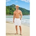 thumbnail image 2 of COOFANDY Men's Drawstring Shorts with Elastic Waistband Classic Loose Fit Flat Front Shorts, 2 of 6