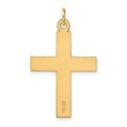 thumbnail image 3 of Auriga Fine Jewelry 14K Yellow Gold Polished Cross Charm Pendant for Women (L-39 mm,W-22 mm), 3 of 6