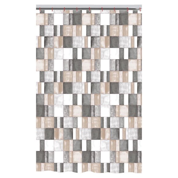 ITY International - Polyester Shower Curtain, 71" x 71", Grey