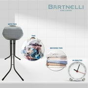 Bartnelli Classic Adjustable Ironing Board with 4-Layer Cover, Turbo Fast-Glide Zone, Park Area, Heavy Duty Iron Table
