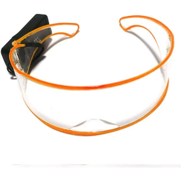 EONQY Light Up Glasses, LED Party Glasses Luminous Glasses Visor Glasses Light Up Rave Glasses for Cosplay Halloween Bar Club Party/adult Girl Boy Kids Gifts