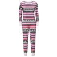 thumbnail image 1 of Ensemble de Pyjamas de Noël pour Femmes, Hauts à Col Rond Imprimés de Noël, Pantalons, Vêtements de Nuit, Tenue de Nuit, Pjs, 1 of 3