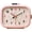 Pink, variant on Rectangle Analog Alarm Clock, Loud Music Alarm with 7 Melodies & Night Light, Silent Non-Ticking Small Bedside Clock for Bedroom Living Room Office