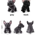 thumbnail image 4 of Realistic French Bulldog Stuffed Animal, 8.7" Lifelike Puppy Plush Toy, Super Soft Bulldog Pillow, 4 of 10