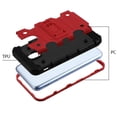 thumbnail image 2 of Kaleidio Case For Samsung Galaxy J3 Eclipse 2, J3 Orbit, J3 Aura, Sol 3, J3 Prime 2 [Tank Armor] Lightweight Impact Shockproof Hybrid [Kickstand] Cover w/ Overbrawn Prying Tool [Red/Black], 2 of 7