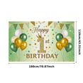 thumbnail image 3 of Glittery Gold 1st Birthday Banner with Crown Balloons and Party Flags Background, Ideal for Birthday Party Decorations Photography Props Happy Birthday Celebrations, 3 of 8