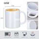 thumbnail image 2 of Tazas de sublimación de cerámica blanca de 330 ml, paquete de 12 unidades, de Yephets, 2 of 8