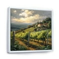thumbnail image 2 of Designart "Fluid Art Vineyard Charm I" Vineyard Floater Framed Wall Decor, 2 of 5
