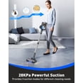 thumbnail image 3 of Cocbny Cordless Vacuum Cleaner, 28Kpa 8 in 1 Lightweight Stick Vacuum for Carpet Floor Pet Hair A27, Blue, 3 of 8