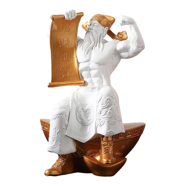 Estatua Shen Estatua de la para la decoración de la oficina de la tienda Año Nuevo chino Cola Estatua de Cai Shen