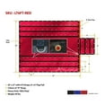 thumbnail image 3 of Vinyl Flatbed Tarps 18oz Lumber Tarp 20x27 (6' Drop) - Red, 3 of 9