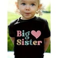 thumbnail image 1 of 'Big Sister' Letter Print Creative T-Shirts, Soft & Elastic Comfy Crew Neck Short Sleeve Tee, Girls' Summer Tops, 1 of 6