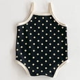 thumbnail image 5 of Tisuna Summer Bodysuit For Newborn Girls Polka Dot Print Sleeveless Suspender Romper Comfortable Soft Girls Summer Pullover Jumpsuit Size 0-3 Months, 5 of 6