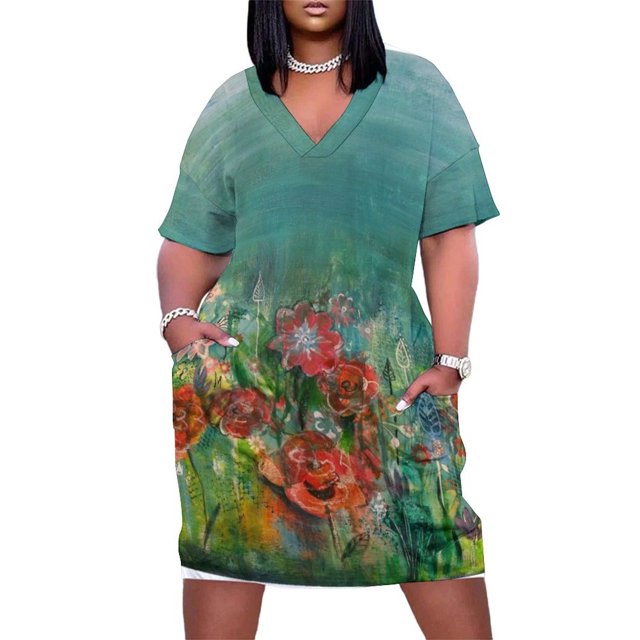 Vestido holgado con bolsillos de Campo de Sueños, vestidos de fiesta para mujer, vestidos para mujer, conjuntos elegantes para mujer