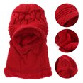 thumbnail image 4 of Miangastore Bonnet Épais Foulard Rouge Fil de Laine 1Pcs 34x0.3937 Po, 4 of 8