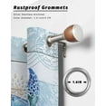 thumbnail image 6 of nqOlkjepod Outdoor Curtains for Patio Waterproof, Blue Turtle Coastal Outdoor Privacy Panels Grommet, Summer Beach Starfish Nautical Blackout Outside Curtains for Porch/Cabana 54"x108", 1 Panel, 6 of 8