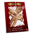 thumbnail image 2 of Holy Land Market Jesus Name Olive Wood Cross Carved by Laser with Incense Sample- Hanging or Standing (16 cm or 6 inches) Small/Certificate, 2 of 3