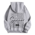 thumbnail image 3 of Women's 2025 Graduation Season Fashion Letters Senior Mom Printed Hoodie Sweatshirt Hugh Tunic Hoodies for Women Oversized Hoodie Womens Button down Hoodie Long Hoodie Sweatshirt Women's Sweatshirt, 3 of 6
