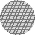 thumbnail image 1 of Ahgly Company Tapis Rond Lavable en Machine Intérieur Transitionnel Gris Platine, 5 Pieds Rond, 1 of 7