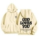 thumbnail image 2 of WILLBEST Sudaderas Deportivas para Hombre, Camisetas Informales De Manga Larga con Gráficos, Sudaderas con Capucha, Jerséis para Mujer Grande, 2 of 6