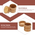 thumbnail image 2 of Contenedor de hisopos de madera para palillos de dientes, porta hisopos portátil, tarro de almacenamiento para el hogar, 2 of 7