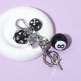 thumbnail image 4 of Hiphop Black Dice 8 Ball Dice Billiards Keychain Y2K Bag Purse Handbag Fashion Lucky Dice Starburst Men Women Pendant Bag Charms Hangings Punk Accessories, 4 of 8