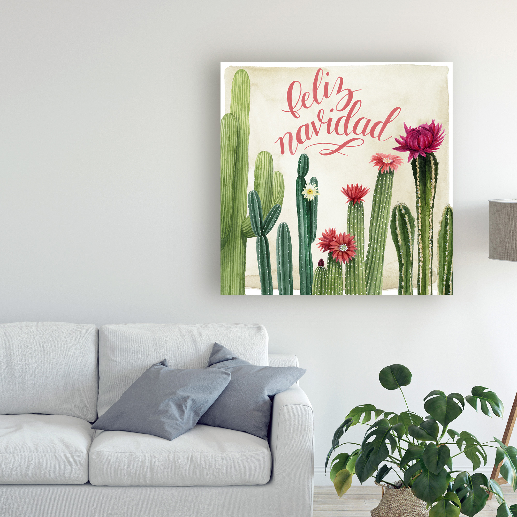 Trademark Fine Art 'Christmas Cactus I' Canvas Art by Grace Popp