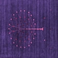 thumbnail image 1 of Ahgly Company Indoor Square Abstract Purple Contemporary Area Rugs, 8' Square, 1 of 4