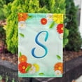 thumbnail image 4 of America Forever Summer Flowers Birds Monogram Garden Flag Letter S 12.5 x 18 inches Hummingbird Calla Lily Spring Floral Double Sided Vertical Outdoor Yard Lawn Decorative White Floral Garden Flag, 4 of 5