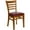 Burgundy Vinyl Seat/Cherry Wood Frame, variant on Flash Furniture HERCULES Series Ladder Back Walnut Wood Restaurant Chair - Burgundy Vinyl Seat