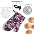 thumbnail image 4 of Oven Mitts and Pot Holders 4 Piece, Colorful Carnations Flowers A High Heat Slip Resistant Oven Mitt and Trivets Set Kitchen Oven Glove Pot Holders for Cooking Baking Grilling, 4 of 7