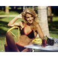 thumbnail image 1 of Heather Thomas pin-up pose in black bikini The Fall Guy as Jody 5x7 inch photo, 1 of 1