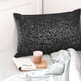 thumbnail image 4 of KLL Black And White Dotted Pillow Covers Envelope Closure,Super Soft and Cozy Fuzzy Fleece Pillow Case Cover (No pillow core） 16"x24", 4 of 5