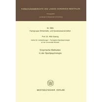 Empirische Methoden in Der Sportpsychologie, (Paperback)