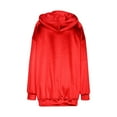 thumbnail image 5 of Sevevn Women Christmas Oversized Hoodies Sweatshirt Long Sleeve Pullover Casual Loose Fit Holiday Party Top Festive Outfit Red L, 5 of 6