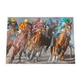 thumbnail image 3 of Mchezo 1000 Piece Jigsaw Puzzle: "Into the First Turn" Horse Racing Themed Kentucky Puzzle, 3 of 5