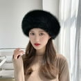 thumbnail image 3 of Xinyolin More Thicken Ultra-soft Women Hat Plush Beautiful Fine Knitted Girls Beret for Winter, 3 of 8