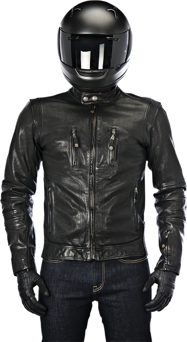 Alpinestars Brass Leather Jacket Black 