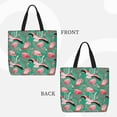 thumbnail image 2 of Fotbe Tropical Flamingo Bolsa Tote con Estampado para Mujer, Bolsos con Cremallera, Bolsa de Hombro Casual de Gran Capacidad con Bolsillos Internos, 2 of 7