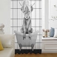 thumbnail image 5 of Vintage Grey Yak Sheer Curtains 45 Inches Long, Bathtub Farmhouse Retro Art Light Filering Curtains, Breathable Simi Curtain Privacy Drapes for Kitchen Bathroom Lightweight Small Window Treatment, 5 of 9