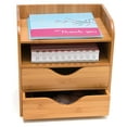 thumbnail image 2 of YfulYde 1804 Bamboo Wood 4-Tier Desk and Office Supply Organizer, 7 5/8" x 5 1/8" x 8 1/4", 2 of 3