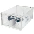 thumbnail image 3 of OnDisplay Clik Stackable Interlocking Shoe Box System (Standard Clear/White, Single Box), 3 of 7